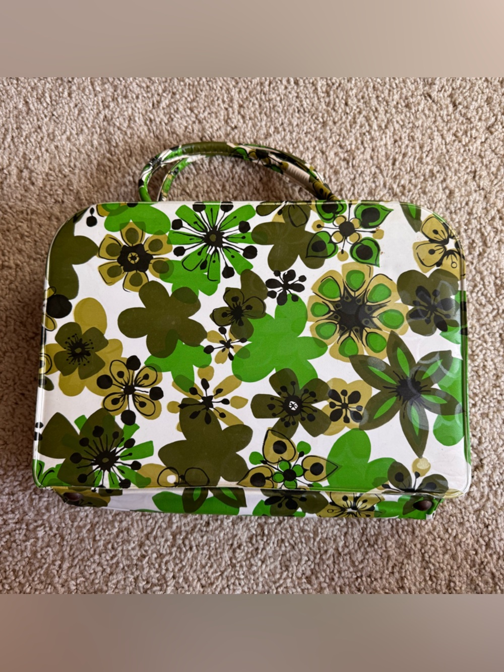 Vintage Flower Power Vinyl Case